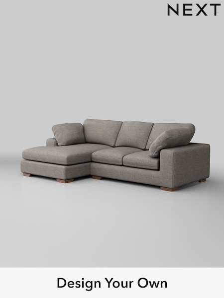 Boucle Weave Easy Clean/Light Dove Grey N Premium The Snuggle Grand (W42158) | £2,475