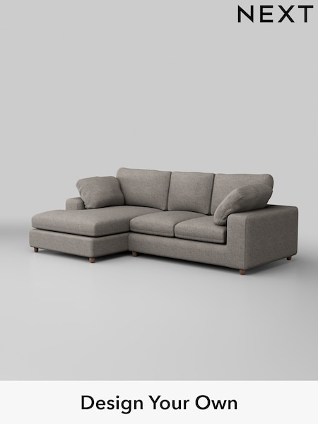 Boucle Weave Easy Clean/Light Dove Grey N Premium The Snuggle Grand (W42158) | £2,575