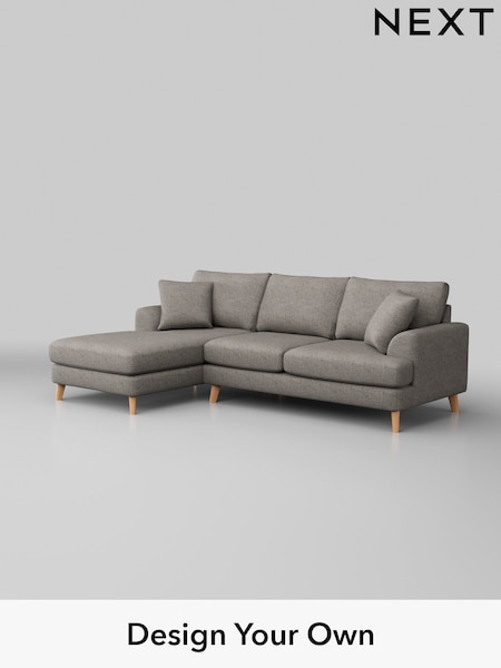 Boucle Weave Easy Clean/Light Dove Grey Parker (W42159) | £2,050