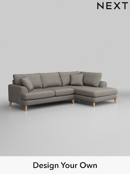Boucle Weave Easy Clean/Light Dove Grey Parker (W42159) | £2,099