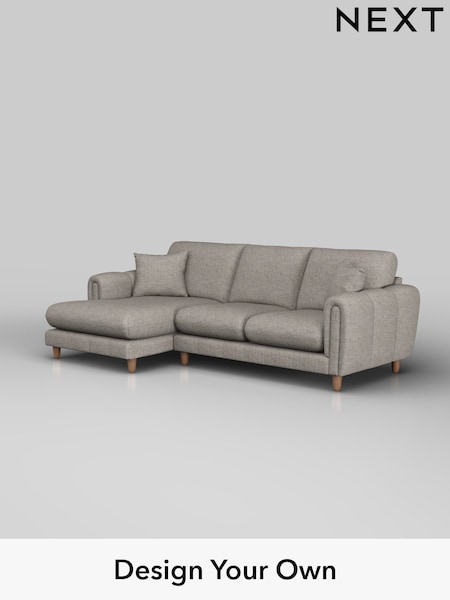 Boucle Weave Easy Clean/Light Dove Grey Odella (W42160) | £1,850