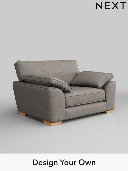 Boucle Weave Easy Clean/Light Dove Grey Stamford Grand Relaxed Sit (W42165) | £1,199