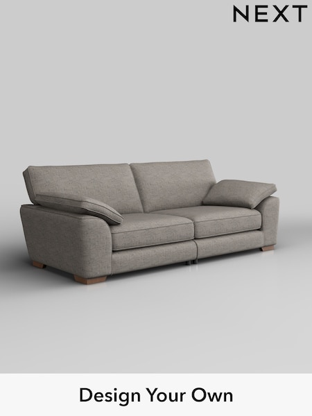 Boucle Weave Easy Clean/Light Dove Grey Stamford Grand Relaxed Sit (W42165) | £1,699