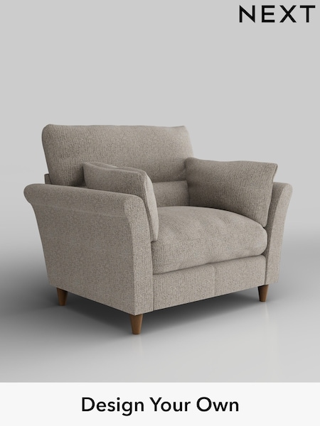 Chunky Boucle Easy Clean/Dove Hartley Highback Relaxed Sit (W42168) | £975