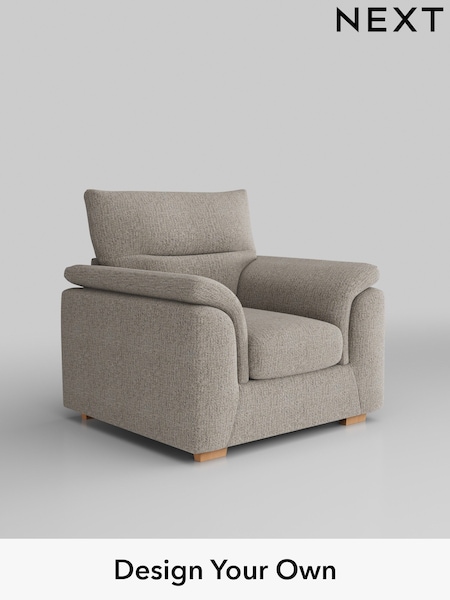 Chunky Boucle Easy Clean/Dove Hayden Highback (W42173) | £750