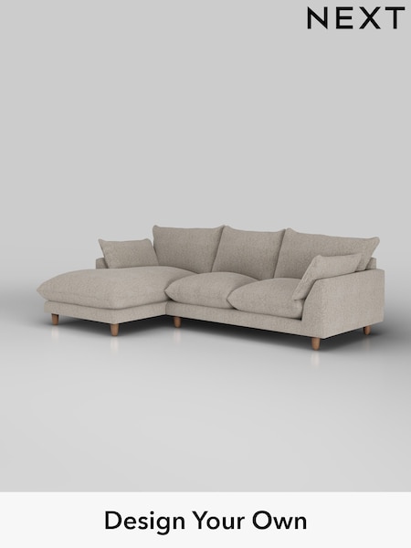 Chunky Boucle Easy Clean/Dove Noa Deep Relaxed Sit (W42179) | £1,875