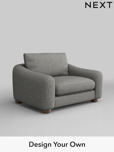 Chunky Boucle Easy Clean/Mid Grey Arches (W42185) | £925