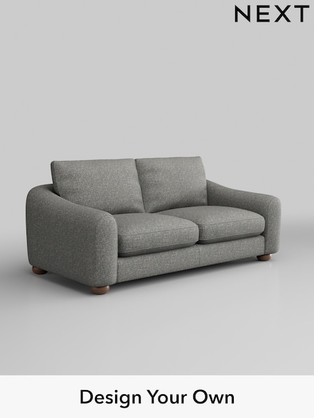 Chunky Boucle Easy Clean/Mid Grey Arches (W42185) | £1,225