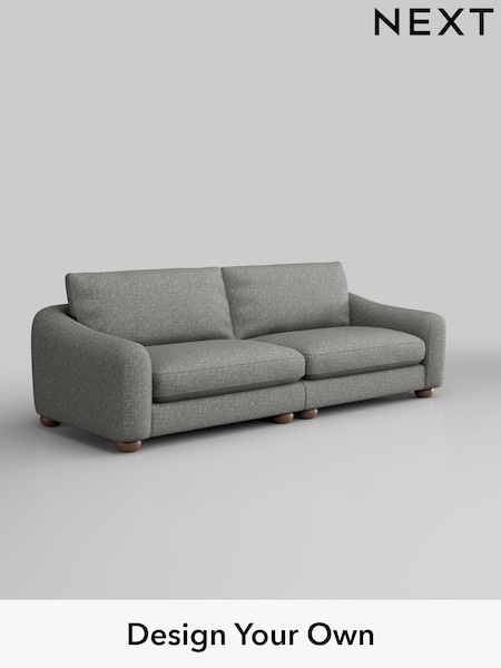 Chunky Boucle Easy Clean/Mid Grey Arches (W42185) | £1,425