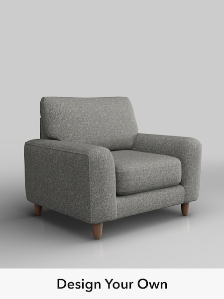 Chunky Boucle Easy Clean/Mid Grey Campbell (W42186) | £875