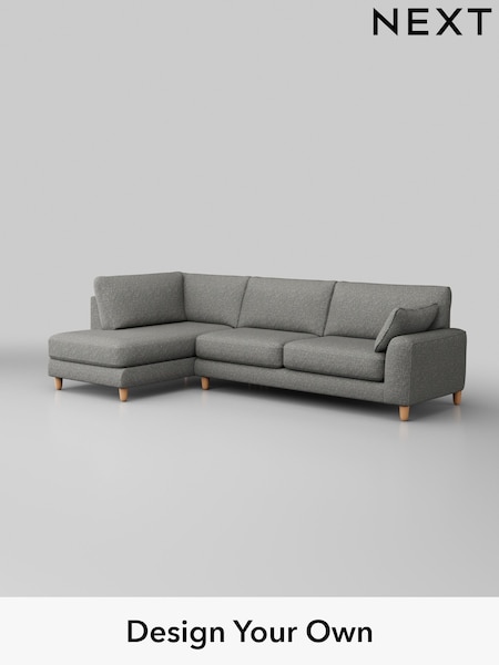 Chunky Boucle Easy Clean/Mid Grey Campbell (W42186) | £1,975