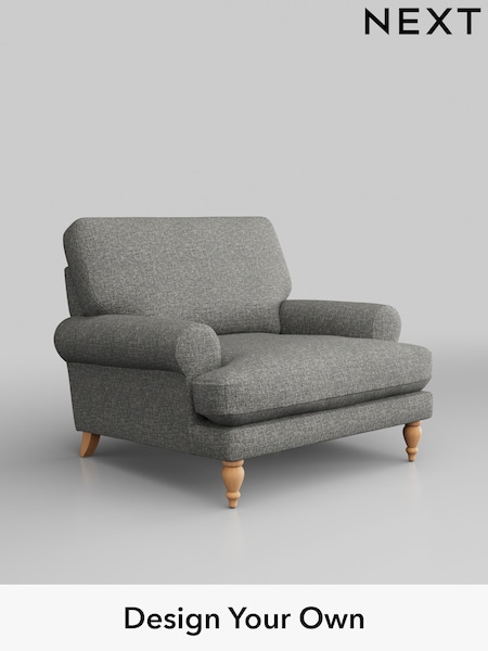 Chunky Boucle Easy Clean/Mid Grey Erin Deep Relaxed Sit (W42187) | £875