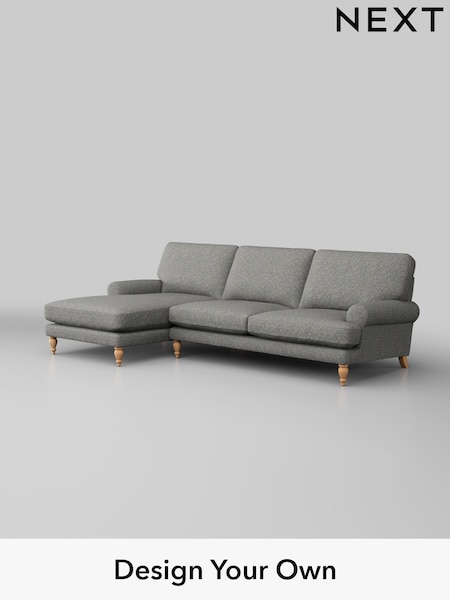 Chunky Boucle Easy Clean/Mid Grey Erin Deep Relaxed Sit (W42187) | £1,975