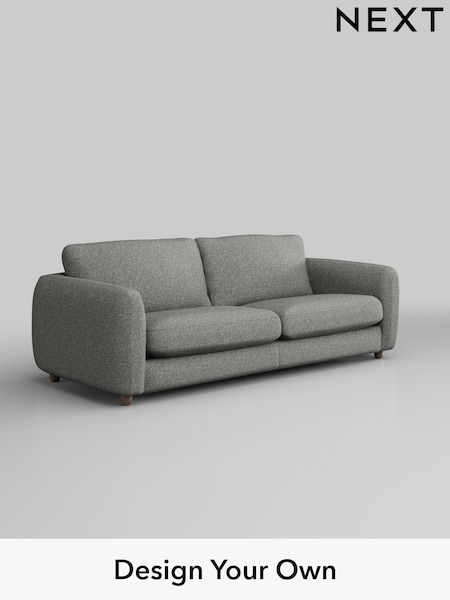 Chunky Boucle Easy Clean/Mid Grey Aiden (W42188) | £1,325