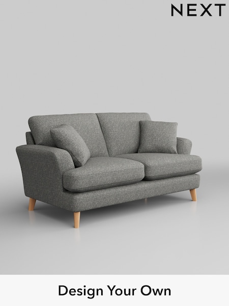Chunky Boucle Easy Clean/Mid Grey Conway Relaxed Sit (W42189) | £1,250