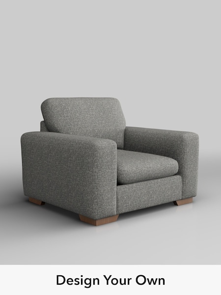 Chunky Boucle Easy Clean/Mid Grey Houghton Deep Sit (W42192) | £875