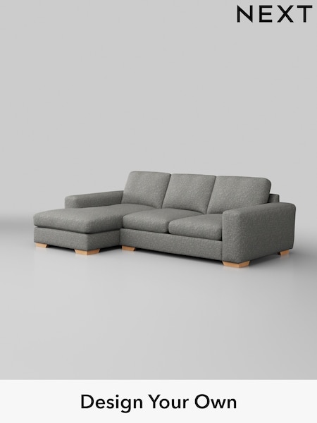 Chunky Boucle Easy Clean/Mid Grey Houghton Deep Sit (W42192) | £2,050