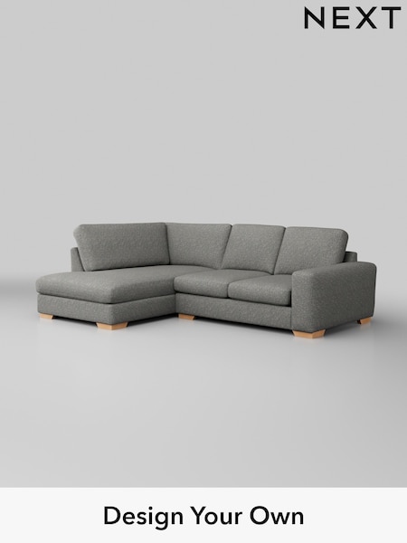 Chunky Boucle Easy Clean/Mid Grey Houghton Deep Sit (W42192) | £2,099