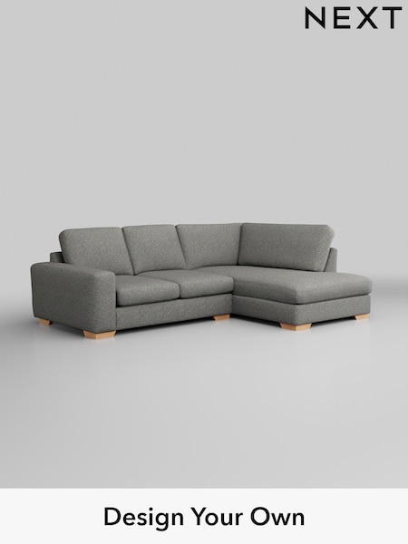Chunky Boucle Easy Clean/Mid Grey Houghton Deep Sit (W42192) | £2,099