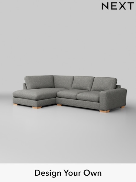Chunky Boucle Easy Clean/Mid Grey Houghton Deep Sit (W42192) | £2,199