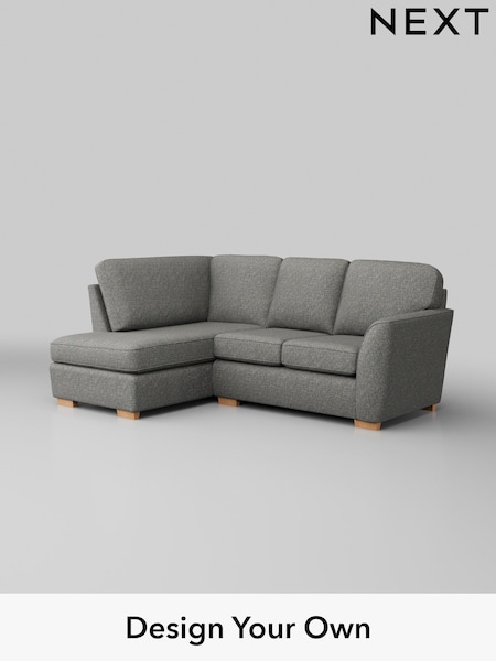 Chunky Boucle Easy Clean/Mid Grey Malvern (W42194) | £1,350