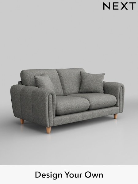 Chunky Boucle Easy Clean/Mid Grey Odella (W42196) | £1,275