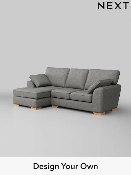 Chunky Boucle Easy Clean/Mid Grey Stamford (W42197) | £1,799