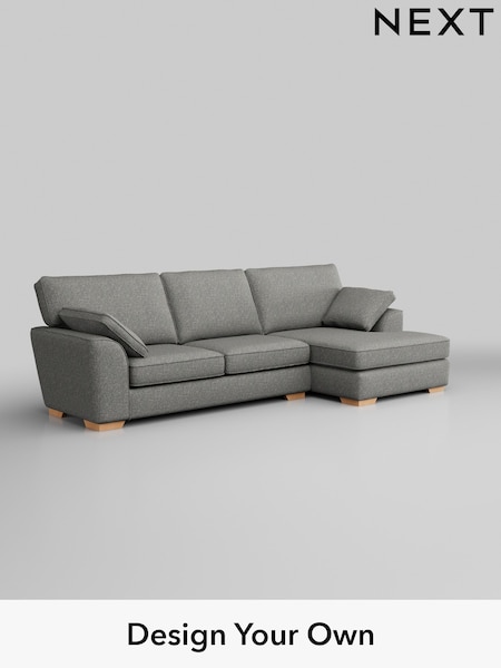 Chunky Boucle Easy Clean/Mid Grey Stamford (W42197) | £1,950