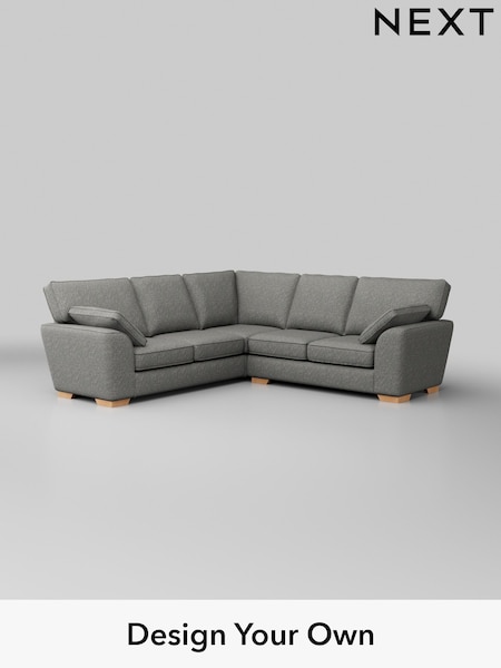 Chunky Boucle Easy Clean/Mid Grey Stamford (W42197) | £2,350