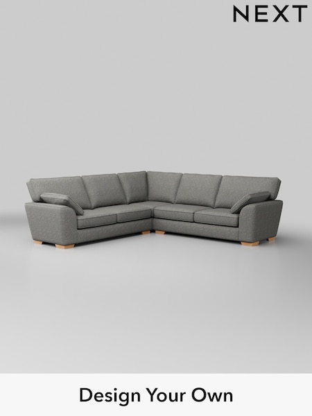 Chunky Boucle Easy Clean/Mid Grey Stamford (W42197) | £2,550