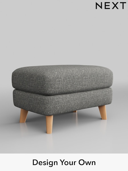 Chunky Boucle Easy Clean/Mid Grey Parker Buttoned Back (W42198) | £425