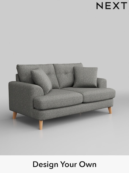 Chunky Boucle Easy Clean/Mid Grey Parker Buttoned Back (W42198) | £1,325