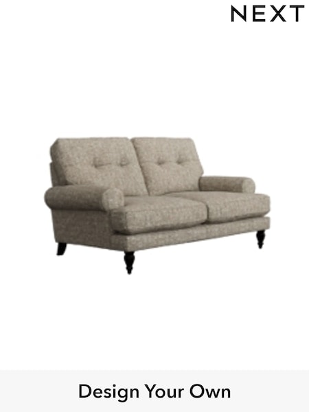 Chunky Boucle Easy Clean/Mid Natural Erin Buttoned Back Deep Sit (W42211) | £1,175