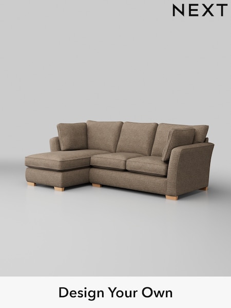 Chunky Boucle Easy Clean/Mid Natural Heath Highback (W42212) | £1,899