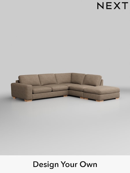 Chunky Boucle Easy Clean/Mid Natural Houghton Deep Sit (W42213) | £2,599