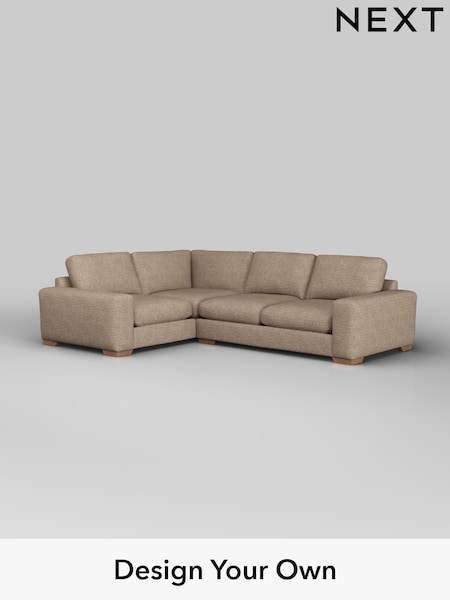 Chunky Boucle Easy Clean/Mid Natural Houghton Deep Sit (W42213) | £2,575
