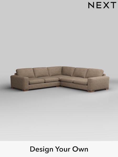 Chunky Boucle Easy Clean/Mid Natural Houghton Deep Sit (W42213) | £2,875