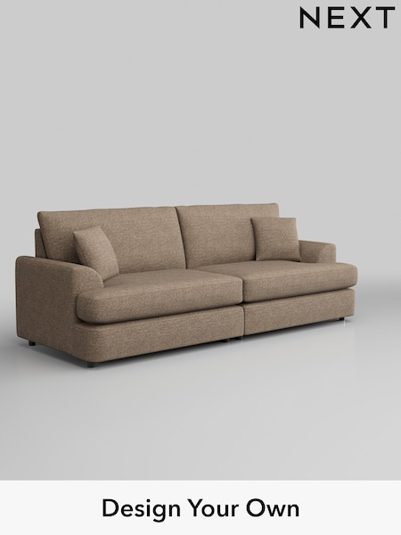 Chunky Boucle Easy Clean/Mid Natural Parker Platform (W42218) | £1,475