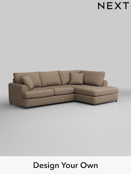 Chunky Boucle Easy Clean/Mid Natural Parker Platform (W42218) | £2,250