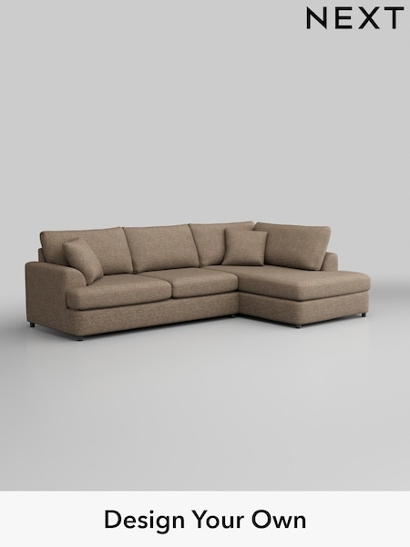 Chunky Boucle Easy Clean/Mid Natural Parker Platform (W42218) | £2,350