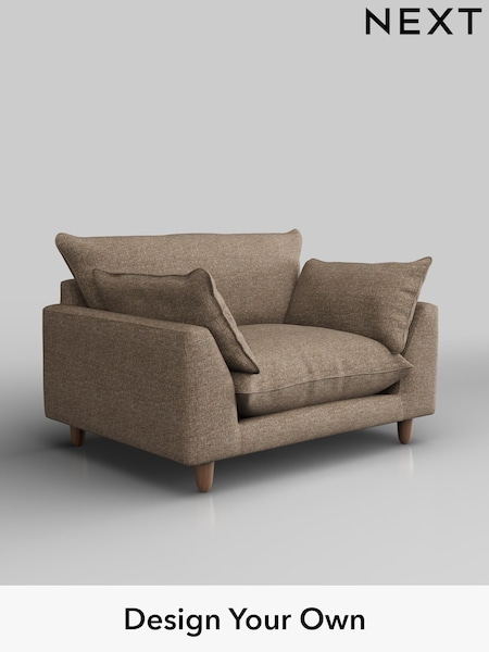 Chunky Boucle Easy Clean/Mid Natural Noa Deep Relaxed Sit (W42220) | £975