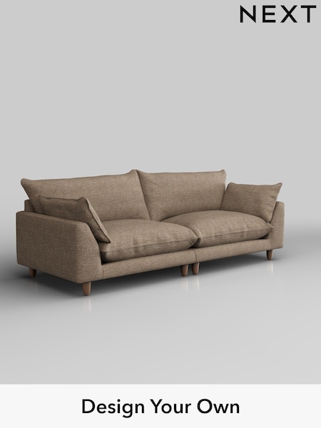Chunky Boucle Easy Clean/Mid Natural Noa Deep Relaxed Sit (W42220) | £1,375