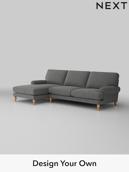 Chunky Chenille/Dark Grey Erin Deep Relaxed Sit (W42225) | £1,975