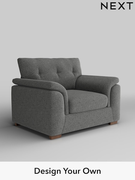 Chunky Chenille/Dark Grey Hayden Buttoned Back (W42226) | £850