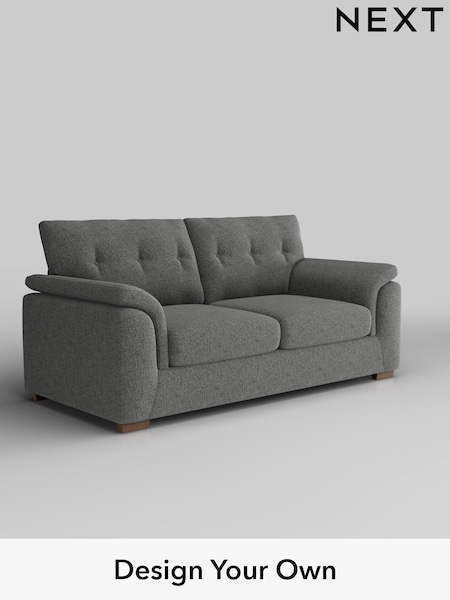 Chunky Chenille/Dark Grey Hayden Buttoned Back (W42226) | £1,225