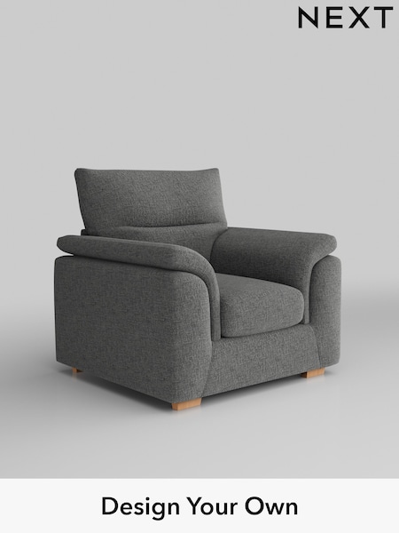 Chunky Chenille/Dark Grey Hayden Highback (W42227) | £750