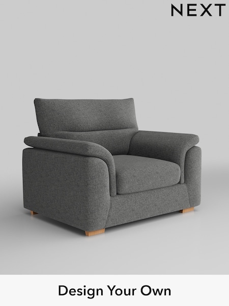 Chunky Chenille/Dark Grey Hayden Highback (W42227) | £850