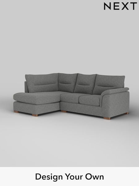 Chunky Chenille/Dark Grey Hayden Highback (W42227) | £1,825
