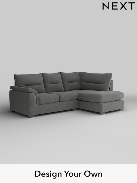 Chunky Chenille/Dark Grey Hayden Highback (W42227) | £1,825