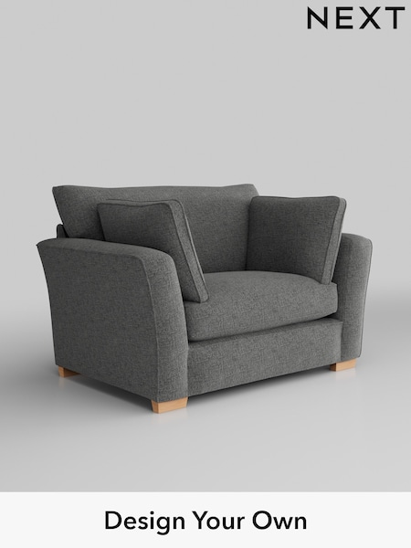Chunky Chenille/Dark Grey Heath Highback (W42228) | £850